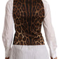 Dolce & Gabbana Elegant Black Buttoned Vest Top