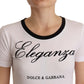 Dolce & Gabbana Chic White Round Neck Cotton Tee