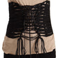 Dolce & Gabbana Elegant Black Interlaced Corset Top