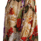 Dolce & Gabbana Elegant Floral Silk Long Sleeve Top