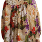 Dolce & Gabbana Elegant Floral Silk Long Sleeve Top