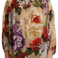 Dolce & Gabbana Elegant Floral Silk Long Sleeve Top