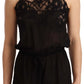 Dolce & Gabbana Elegant Black Silk Lace Chemise Babydoll