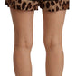 Dolce & Gabbana Elegant High-Waist Silk Blend Mini Shorts