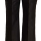 Dolce & Gabbana Chic Silk Cropped Trousers in Timeless Black