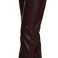 Patrizia Pepe High Waist Skinny Trousers in Dark Brown