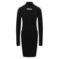 Comme Des Fuckdown Black Cotton Women Dress