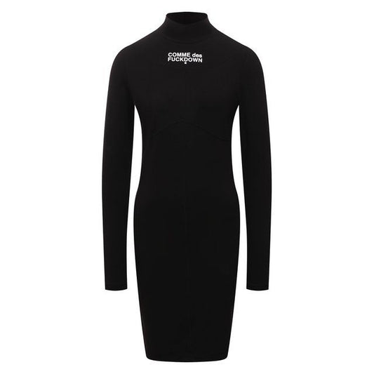 Comme Des Fuckdown Black Cotton Women Dress