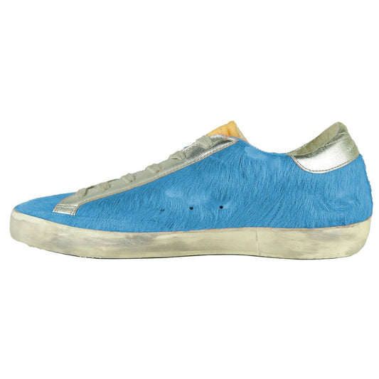 Golden Goose Light Blue Leather Women Sneaker