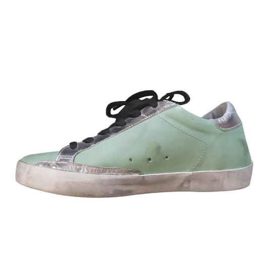 Golden Goose Green Leather Women Sneaker