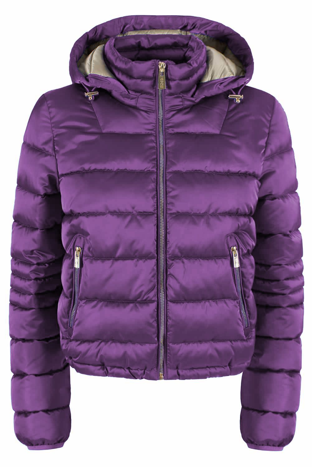 Yes Zee Purple Polyester Women Jacket