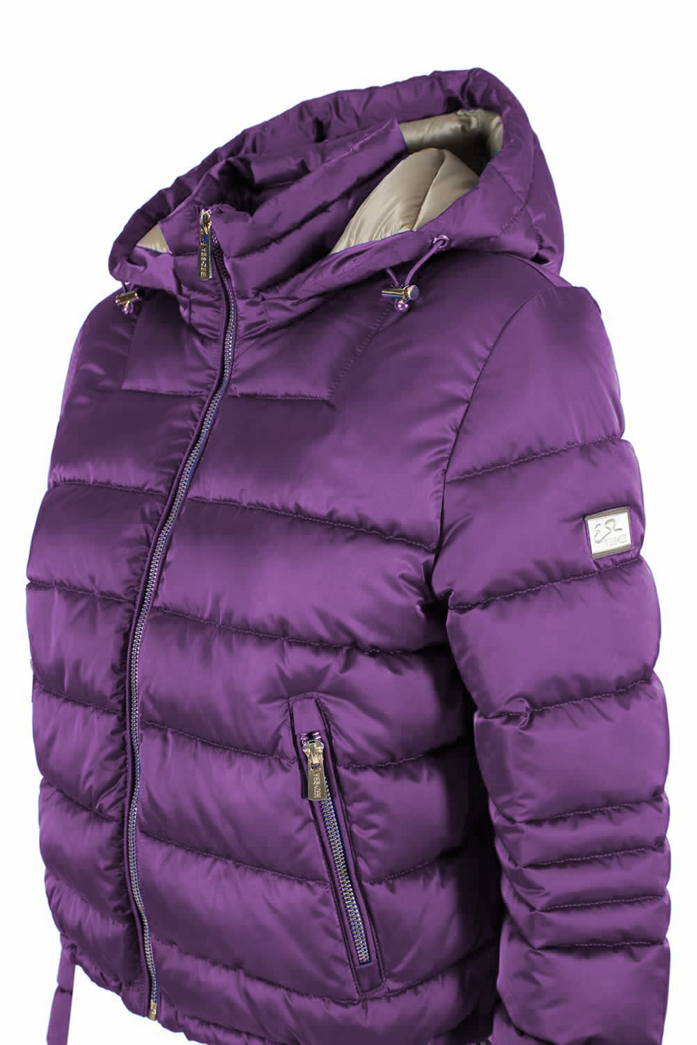 Yes Zee Purple Polyester Women Jacket