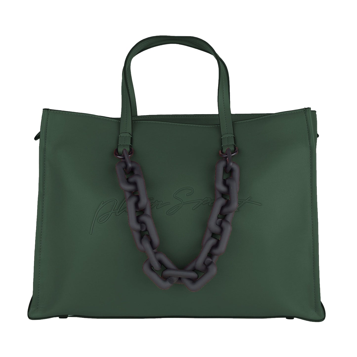 Plein Sport Green Polyethylene Women Shoulder Bag