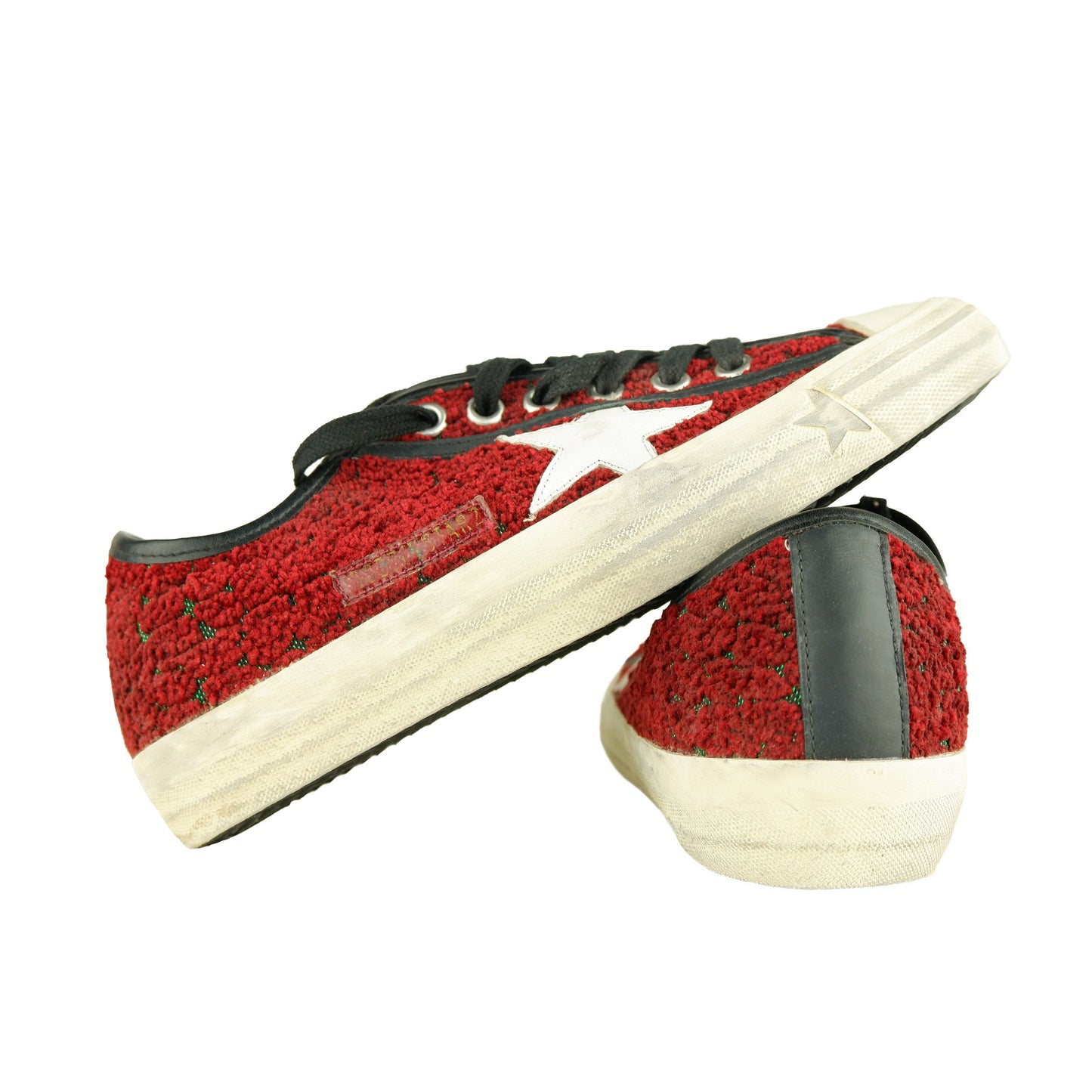 Golden Goose Red Leather Women Sneaker