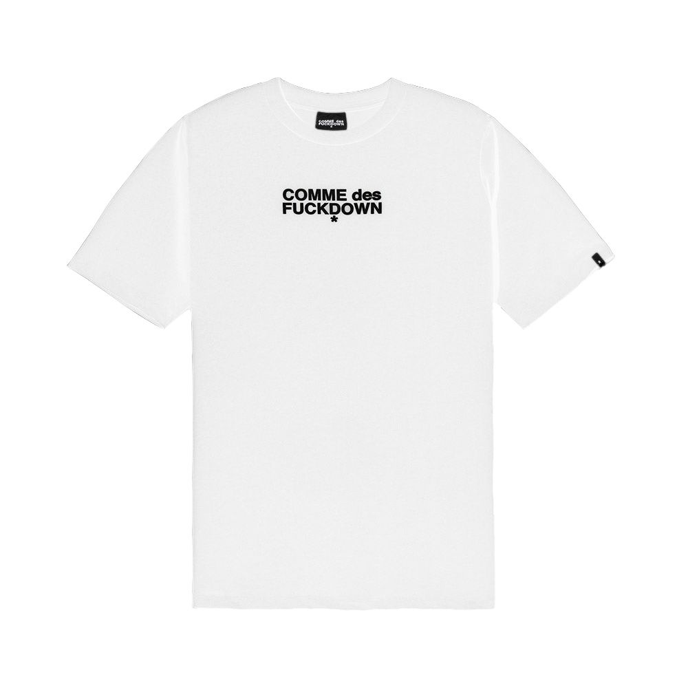 Comme Des Fuckdown White Cotton Women T-Shirt Dress