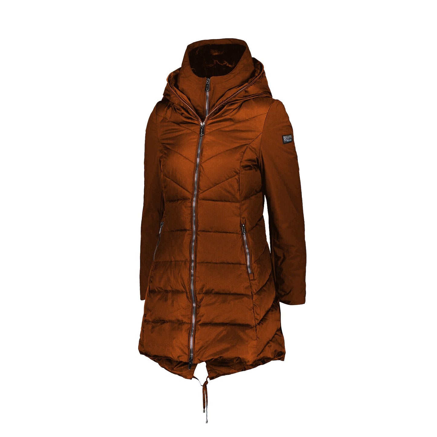 Yes Zee Orange Polyamide Women Jacket