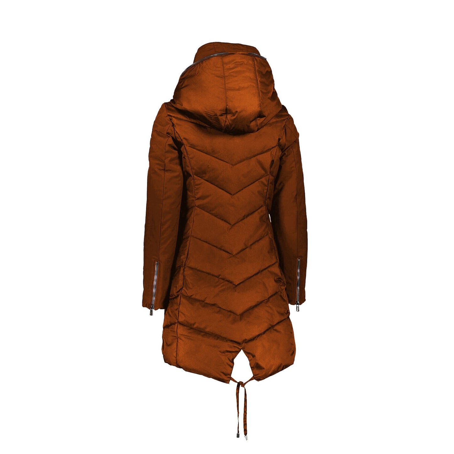 Yes Zee Orange Polyamide Women Jacket