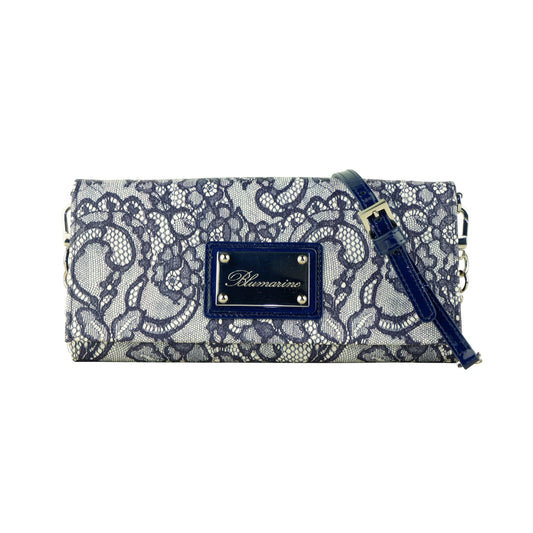 Blumarine Blue Calfskin Women Crossbody Bag