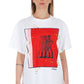 Frankie Morello White Cotton Women T-Shirt