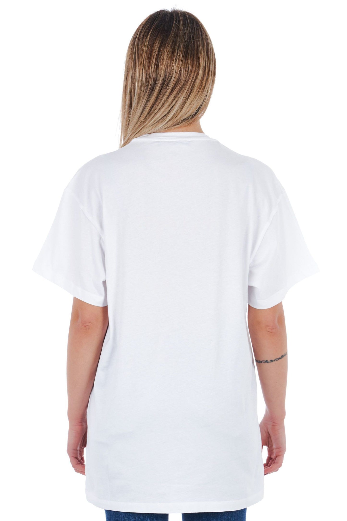 Frankie Morello White Cotton Women T-Shirt