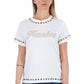 Frankie Morello White Cotton Women T-Shirt