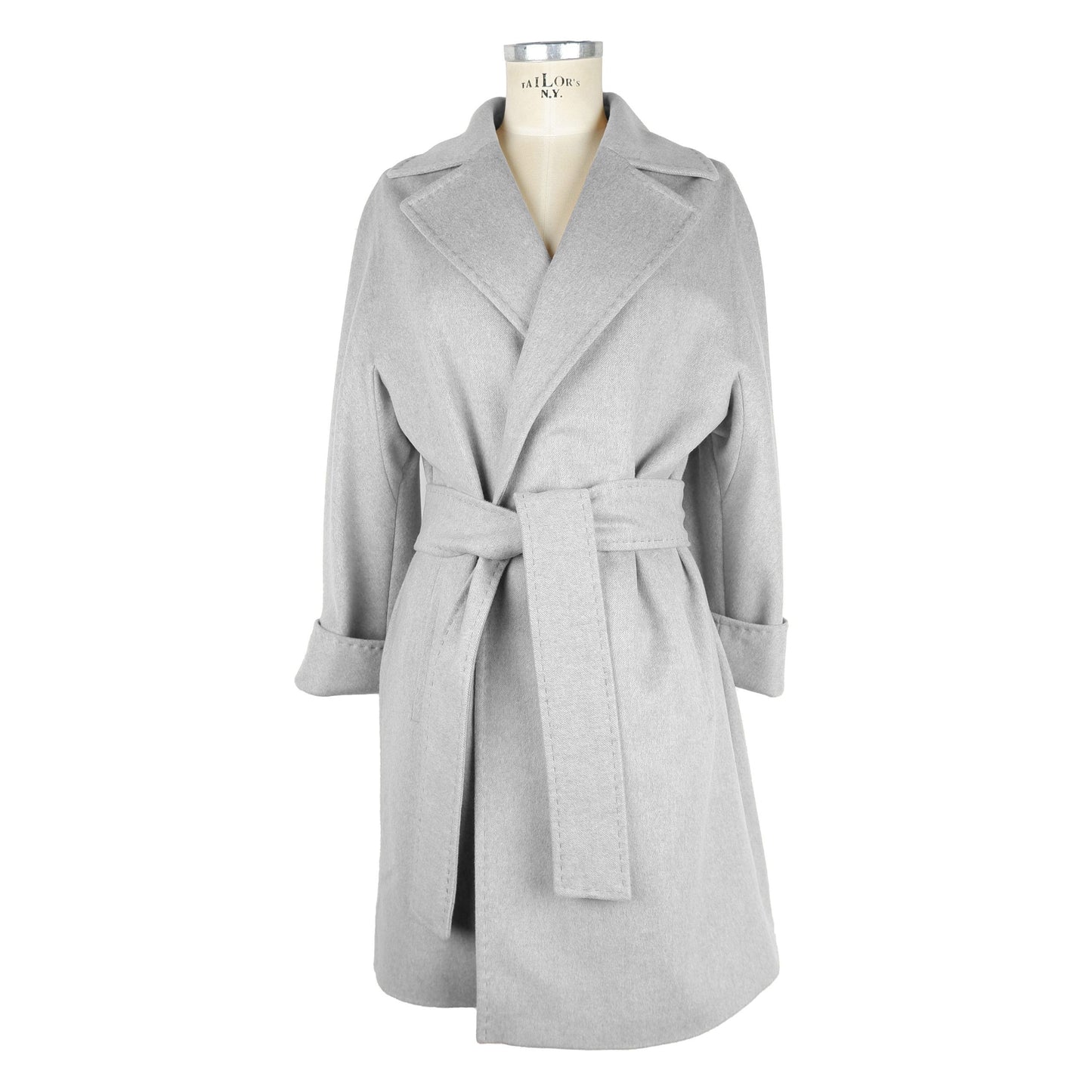 Made in Italy Gray Wool Women Coat