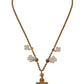 Dolce & Gabbana Elegant Gold Charm Cross Necklace