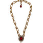 Dolce & Gabbana Elegant Charm Beaded Faux Pearl Necklace