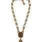 Dolce & Gabbana Elegant Charm Beaded Faux Pearl Necklace