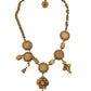 Dolce & Gabbana Regal Gold Floral Statement Necklace