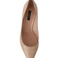 Dolce & Gabbana Elegant Nude Mid-Heel Leather Pumps