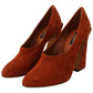 Dolce & Gabbana Elegant Cognac Suede Pumps