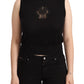 Dolce & Gabbana Silk Cashmere Sleeveless Top in Chic Black