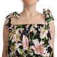 Dolce & Gabbana Elegant Sleeveless Floral Cotton Top