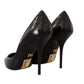 Dolce & Gabbana Elegant Black Leather Stiletto Pumps