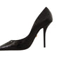 Dolce & Gabbana Elegant Black Leather Stiletto Pumps