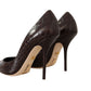 Dolce & Gabbana Elegant Crocodile Leather High Stiletto Pumps