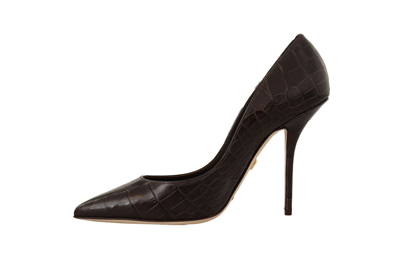 Dolce & Gabbana Elegant Crocodile Leather High Stiletto Pumps