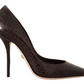 Dolce & Gabbana Elegant Crocodile Leather High Stiletto Pumps