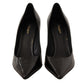 Dolce & Gabbana Elegant Black Leather Stiletto Pumps