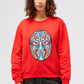 Custo Barcelona Red Cotton Women Sweater