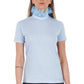 Frankie Morello Light-Blue Cotton Women Top