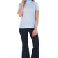 Frankie Morello Light-Blue Cotton Women Top