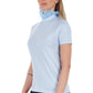 Frankie Morello Light-Blue Cotton Women Top