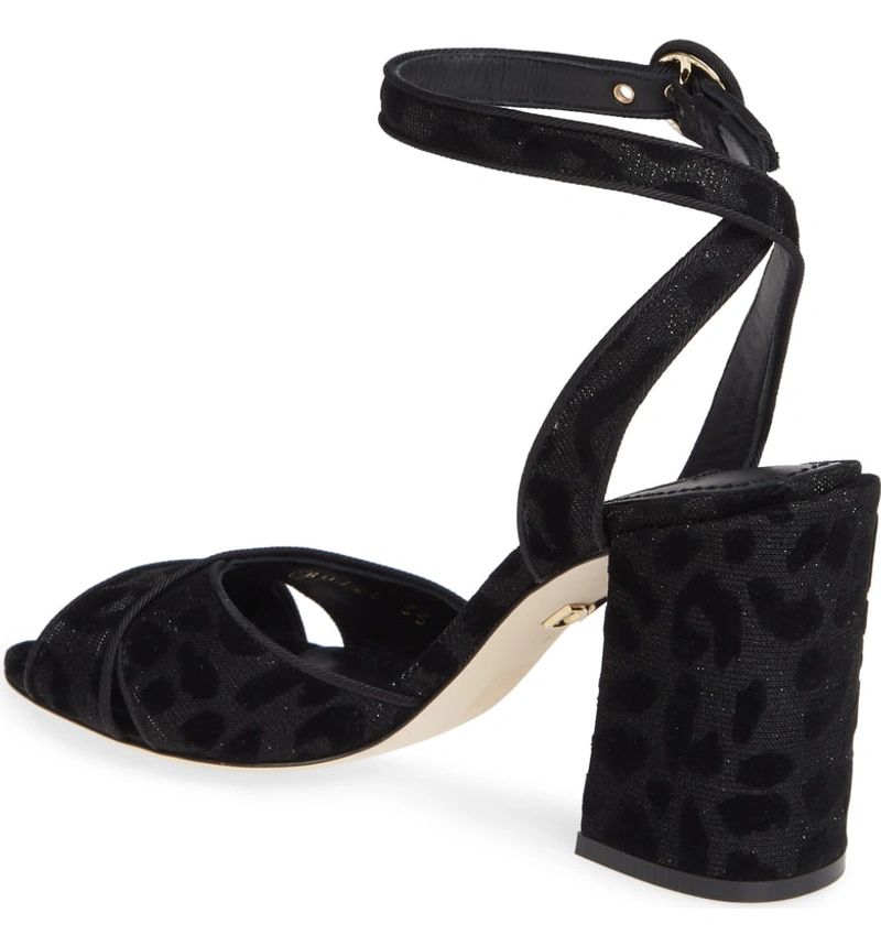 Dolce & Gabbana Black Synthetic Women Sandal