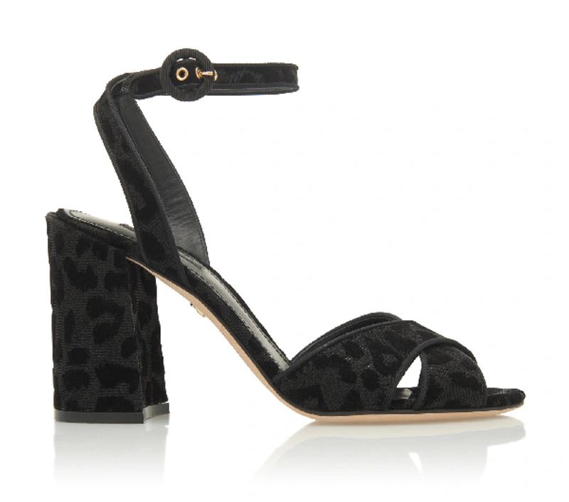 Dolce & Gabbana Black Synthetic Women Sandal