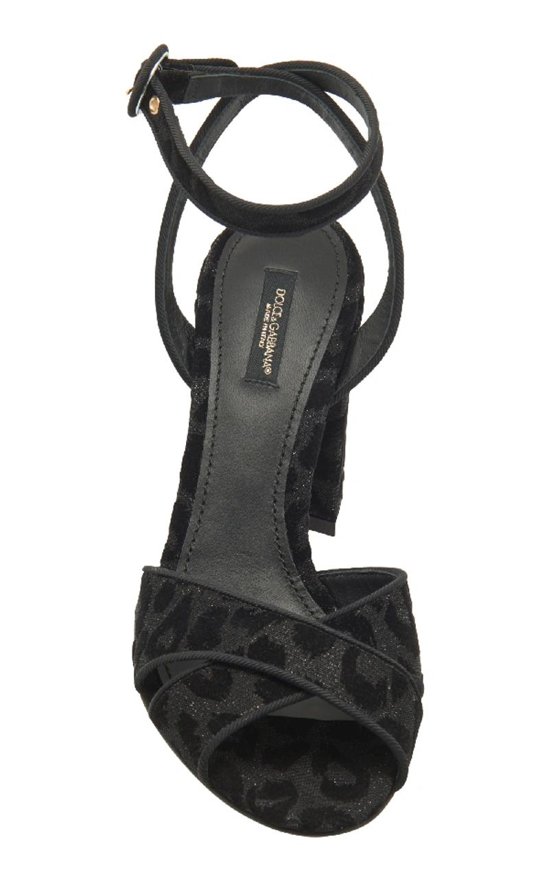 Dolce & Gabbana Black Synthetic Women Sandal