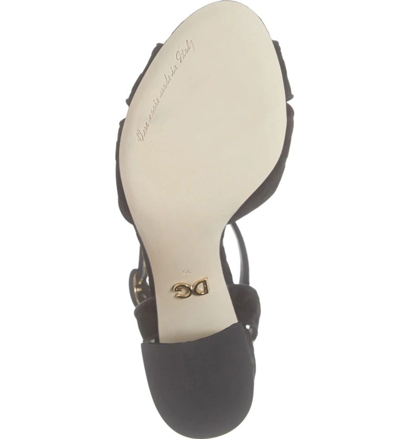 Dolce & Gabbana Black Synthetic Women Sandal