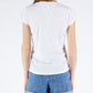 Yes Zee Elegant Capri Design White T-Shirt for Women