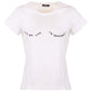 Imperfect White Cotton Women T-Shirt